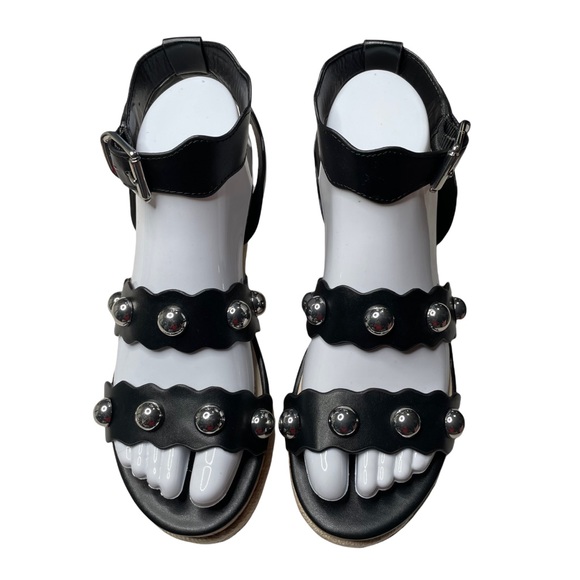 Marc Fisher Faythe Studded Cork Espadrille Wedges size 7.5 M new - Picture 3 of 14